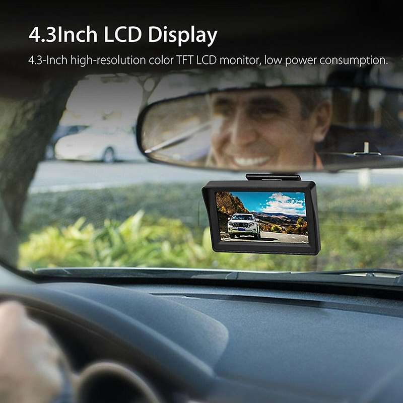 4.3 Inch Table LCD Monitor TFT Car Parking System Night Vision Reversing Backup Camera Waterproof fo
