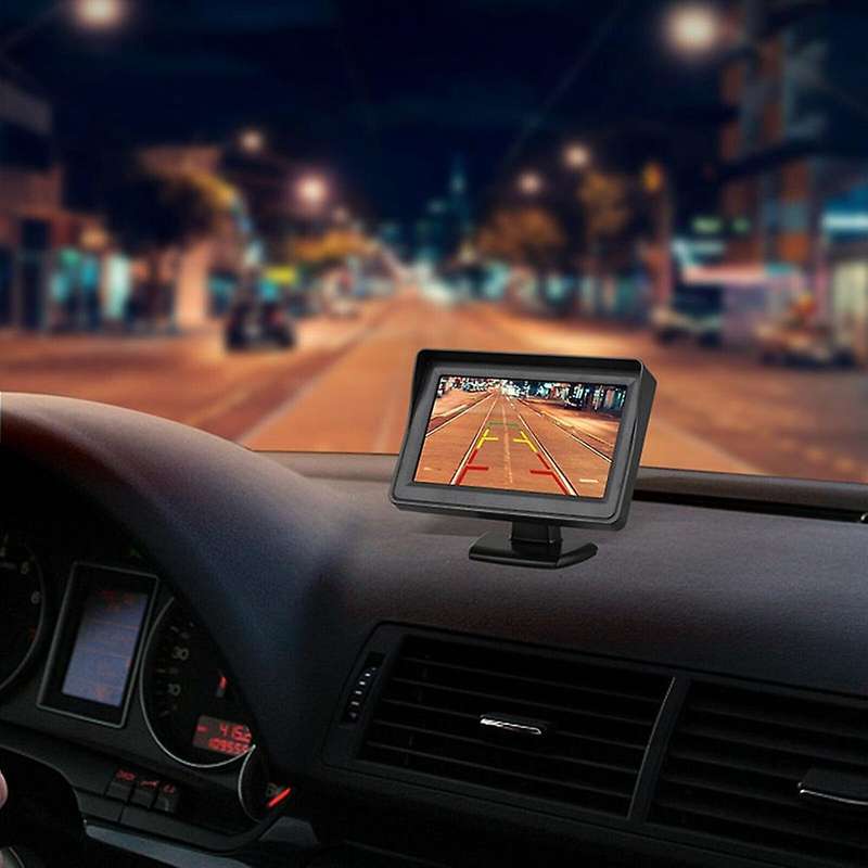 4.3 Inch Table LCD Monitor TFT Car Parking System Night Vision Reversing Backup Camera Waterproof fo