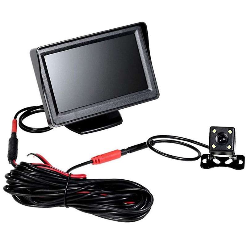 4.3 Inch Table LCD Monitor TFT Car Parking System Night Vision Reversing Backup Camera Waterproof fo