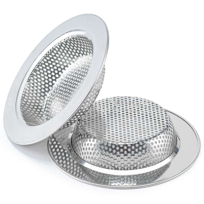 4.5 Inch Stainless Steel Sink Strainer Stainless Steel Sink Drain Basket 4 Piece Set for Kitchen Sin