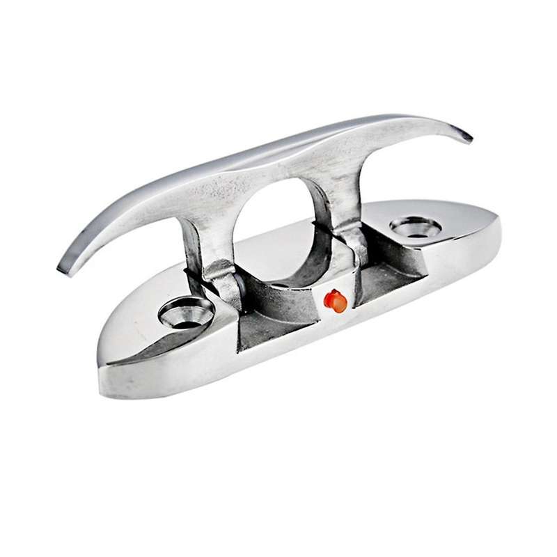 4.7 Inch Boat Folding Cleat Flush Mount Rope Cleat Flip Up Dock Cleat with Fastener,4pcs