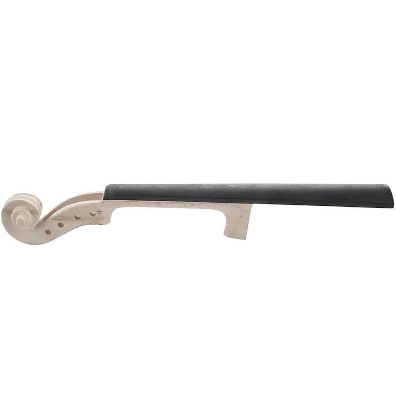 4/4 Size Maple Violin Neck Ebony Fingerboard Violin DIY Kit with Hand Carved Scroll