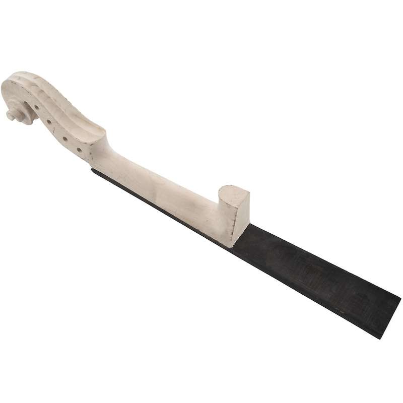 4/4 Size Maple Violin Neck Ebony Fingerboard Violin DIY Kit with Hand Carved Scroll