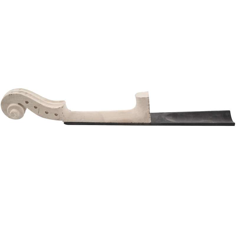 4/4 Size Maple Violin Neck Ebony Fingerboard Violin DIY Kit with Hand Carved Scroll