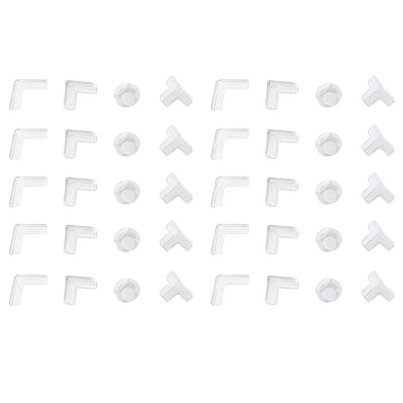 40 Pack Corner Protector,protectors Guards Furniture Corner Guard & Edge Safety Clear and Transpare