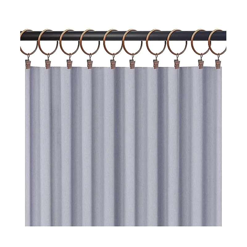 40 Pack Curtain Rings with Clips Drapery Clips with Rings Hangers Drapes Rings 3.8cm Interior Diamet