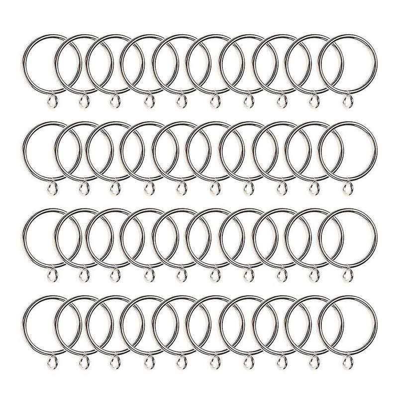 40 Pack Curtain Rings, 38mm Internal Diameter iron Curtains Rings Hanging Rings for Curtains and Ro