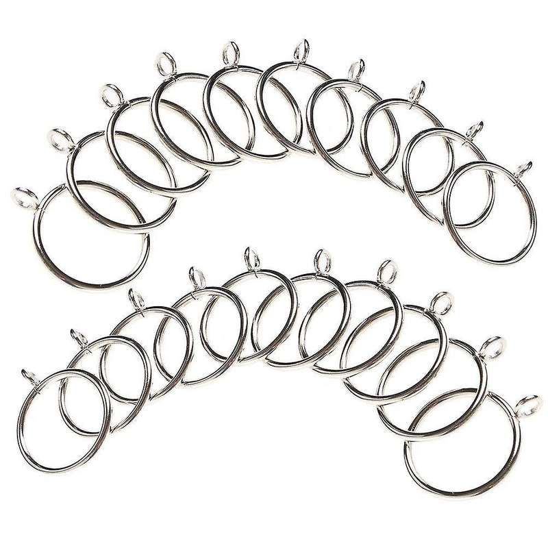 40 Pack Curtain Rings, 38mm Internal Diameter iron Curtains Rings Hanging Rings for Curtains and Ro