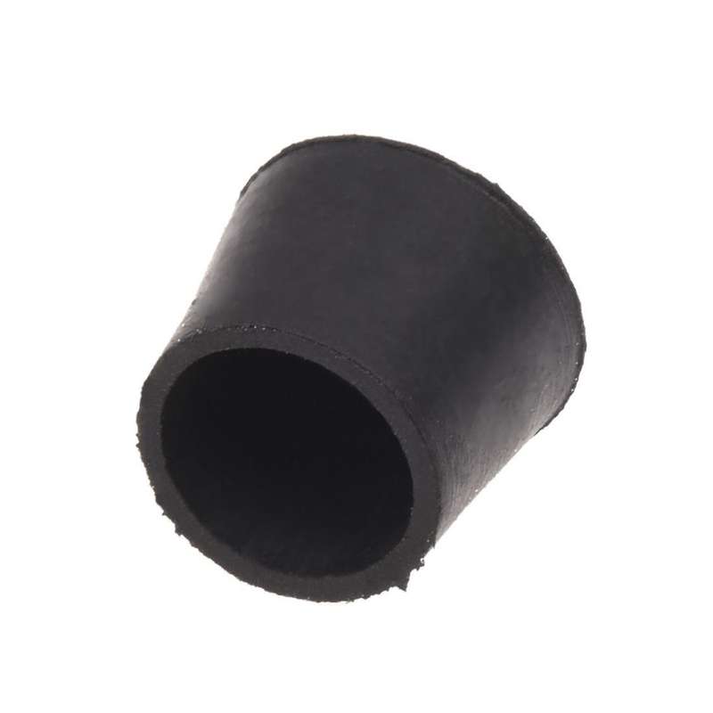 40 Pcs Black Rubber Chair Table Feet Pipe Tube Tubing End Caps 14mm