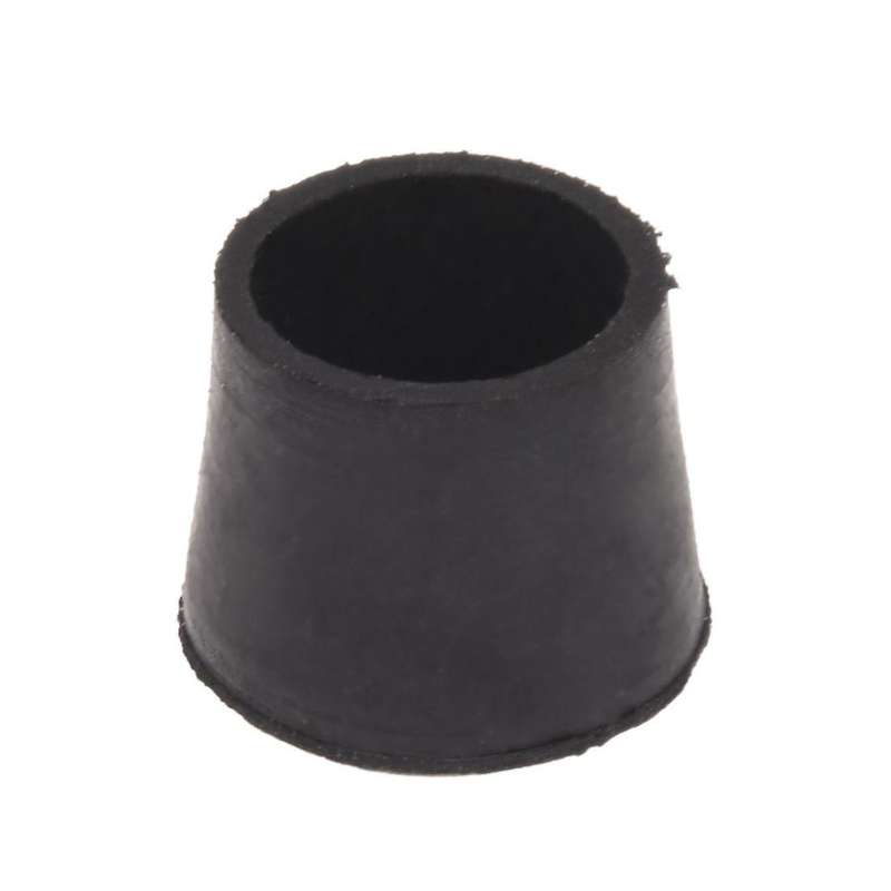 40 Pcs Black Rubber Chair Table Feet Pipe Tube Tubing End Caps 14mm
