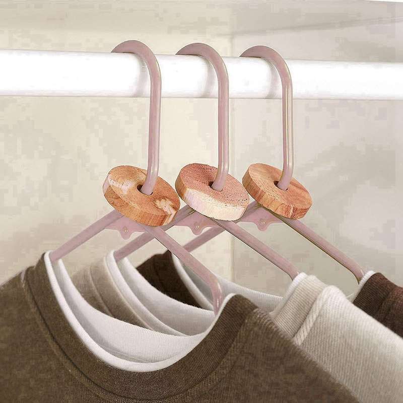 40 Packs Aromatic Blocks for Clothes Storage,natural Wooden Rings for Hangers,closet Storage and Dr