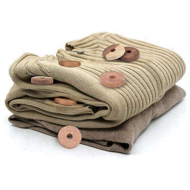 40 Packs Aromatic Blocks for Clothes Storage,natural Wooden Rings for Hangers,closet Storage and Dr