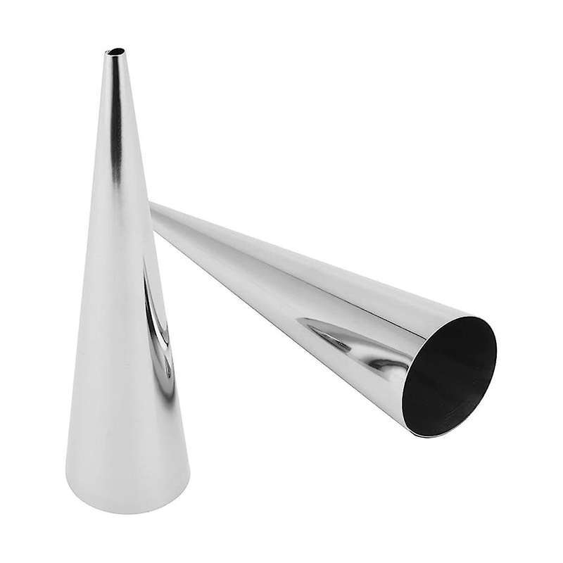 40 Pcs Cream Horn Forms, Stainless Steel Cannoli Tubes, Cream Roll Horn Molds Cream Horn Metal Cone