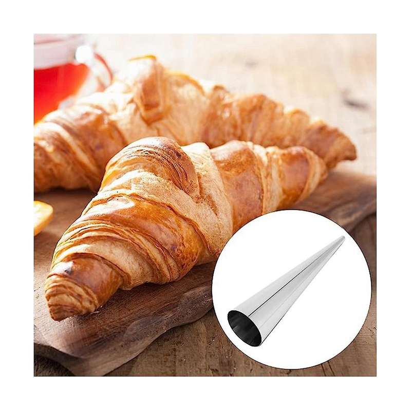 40 Pcs Cream Horn Forms, Stainless Steel Cannoli Tubes, Cream Roll Horn Molds Cream Horn Metal Cone
