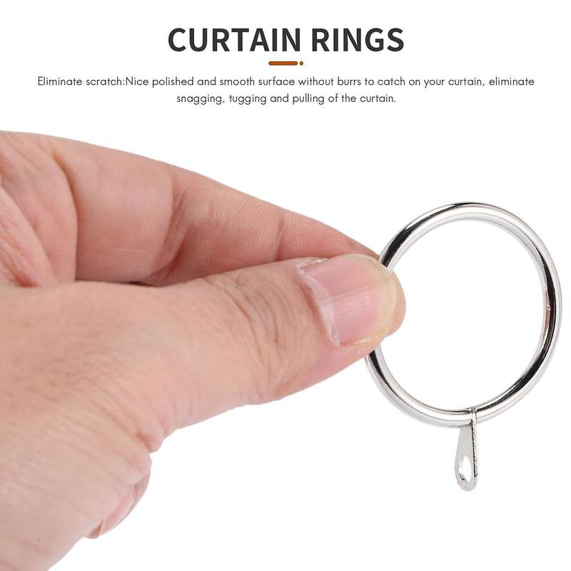 40 Pcs Metal Curtain Ring for Curtains and Poles,Dangling Sliding Eyelet Ring 32 Mm Inner Diameter (