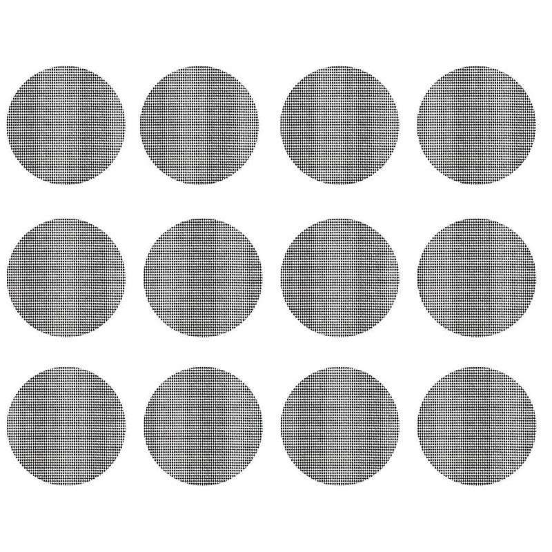 40 Pieces of 5 cm Round Flower Pot Hole Grid Mat Bonsai Pot Bottom Grid Mat Grid Garden Drainage Gri