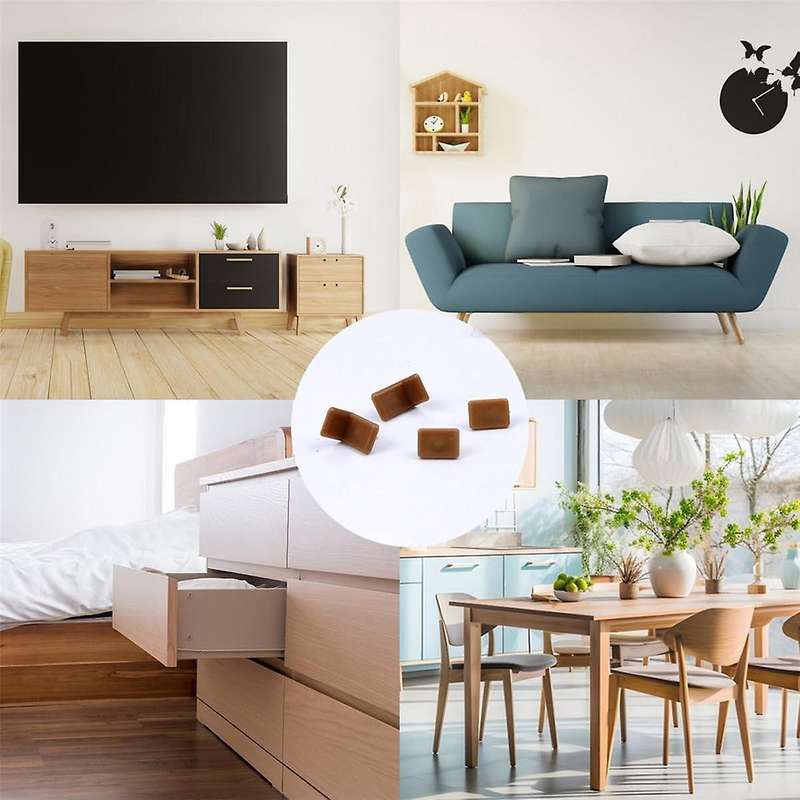 40 Pieces -in Drawer Glides and Slides Furniture Glide Plastic Drawer Glide with Nail for Repairing
