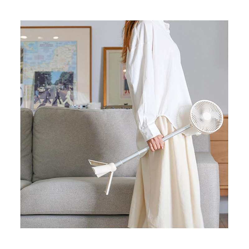 4000mah Outdoor Telescopic Fan Tripod Camping Ceiling Fan Household Desktop Shaking Head Fan Mini F