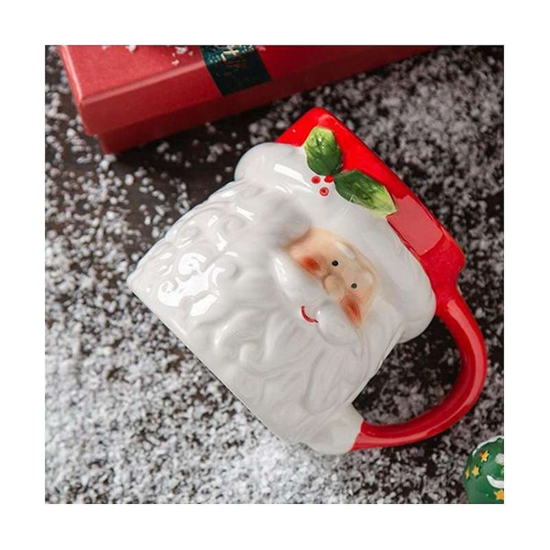 400ml Mug Cartoon Cute Kawaii Christmas Mug 3d Ceramic Cup Milk Coffee Water Cup Mug
