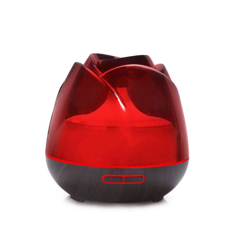 400ML Electric Air Humidifier Essential Aroma Oil Diffuser Ultrasonic Rose Humidifier Mist Maker LED