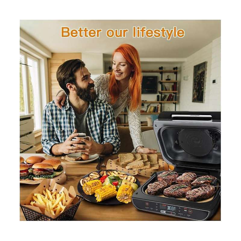 400pcs for Ninja Air Fryer Parchment Paper Liners for Ninja Foodi Smart Xl Fg551 6-in-1 Indoor Grill