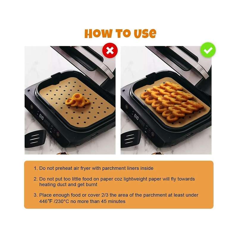 400pcs for Ninja Air Fryer Parchment Paper Liners for Ninja Foodi Smart Xl Fg551 6-in-1 Indoor Grill