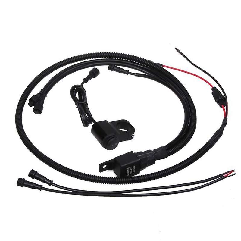 40A Relay Switch Control Line Group Waterproof for Handlebar Switch Work Light Spotlight Motorcycle