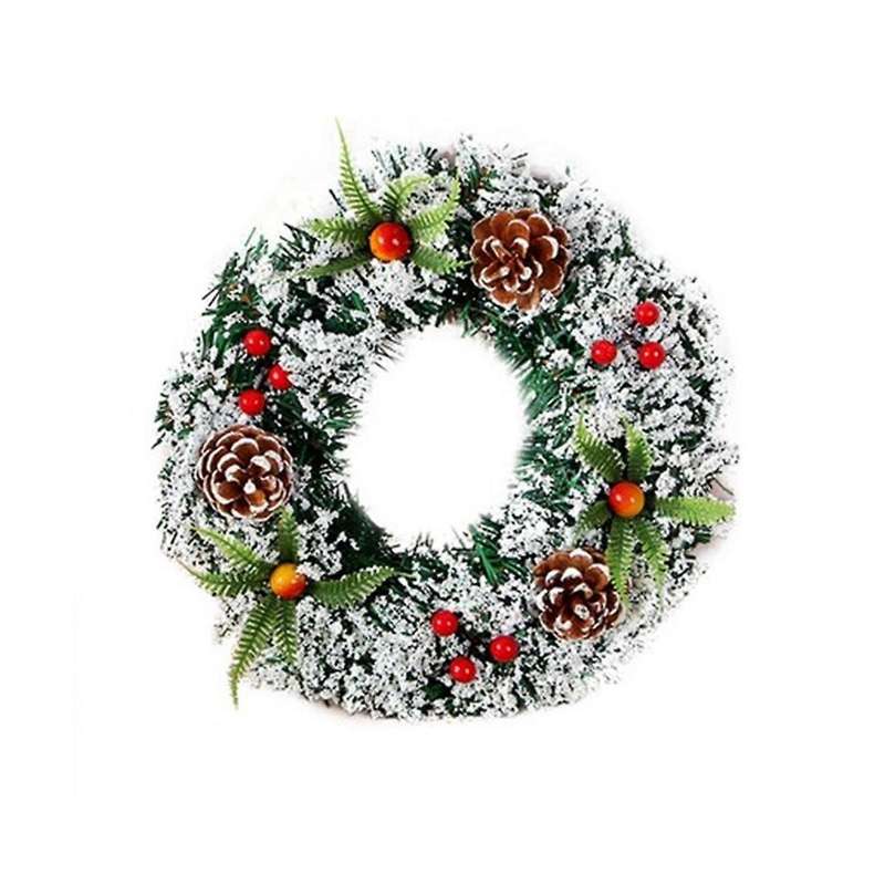 40cm Christmas Wreath Holiday Wreath Christmas Ornament Christmas Wreath Hanging Ornament