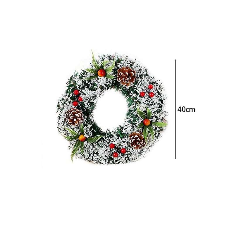 40cm Christmas Wreath Holiday Wreath Christmas Ornament Christmas Wreath Hanging Ornament
