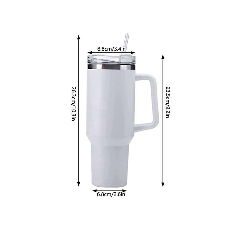 40oz Insulation and Cold Insulation Car Cup Double Vacuum 304 Stainless Steel Straw Cup