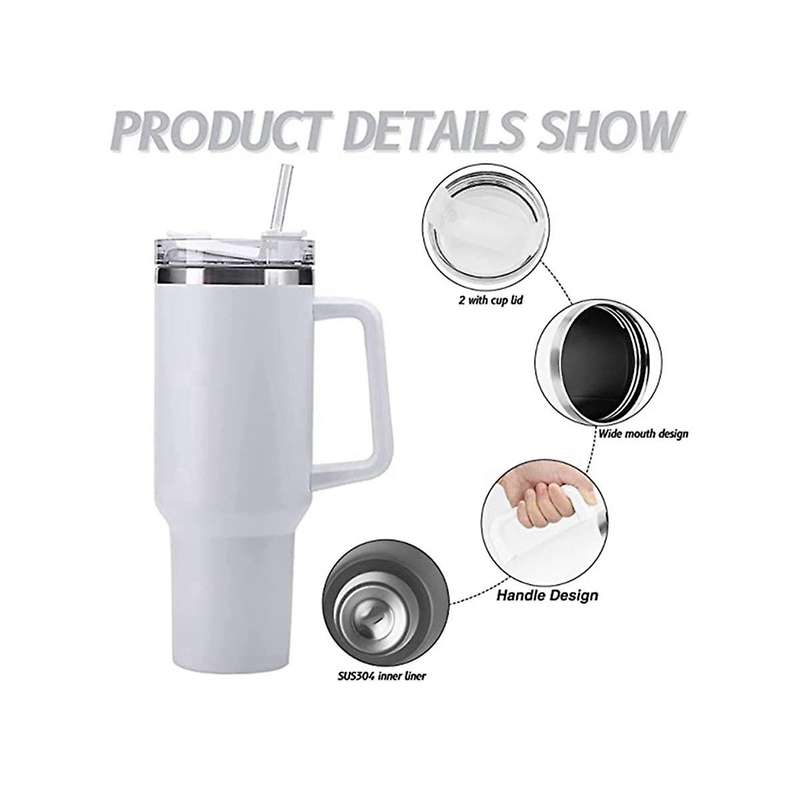 40oz Insulation and Cold Insulation Car Cup Double Vacuum 304 Stainless Steel Straw Cup