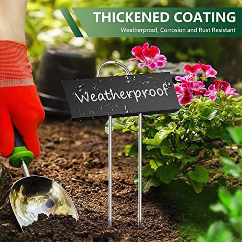 40-Pack Metal Plant Labels Weatherproof Garden Markers Reusable Nursery Tags for Vegetables Herb Flo