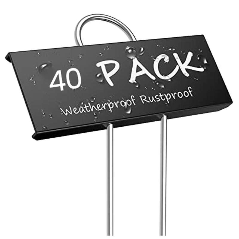 40-Pack Metal Plant Labels Weatherproof Garden Markers Reusable Nursery Tags for Vegetables Herb Flo