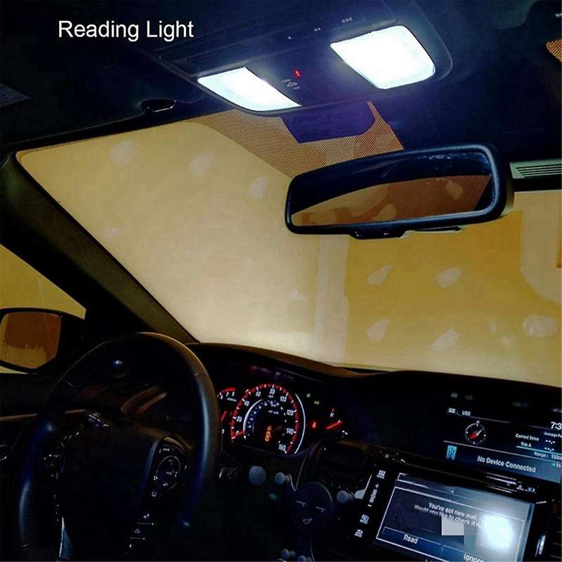 40Pcs 6000K Canbus T10 168 194 W5W Dome License Side Marker LED Light Bulb White