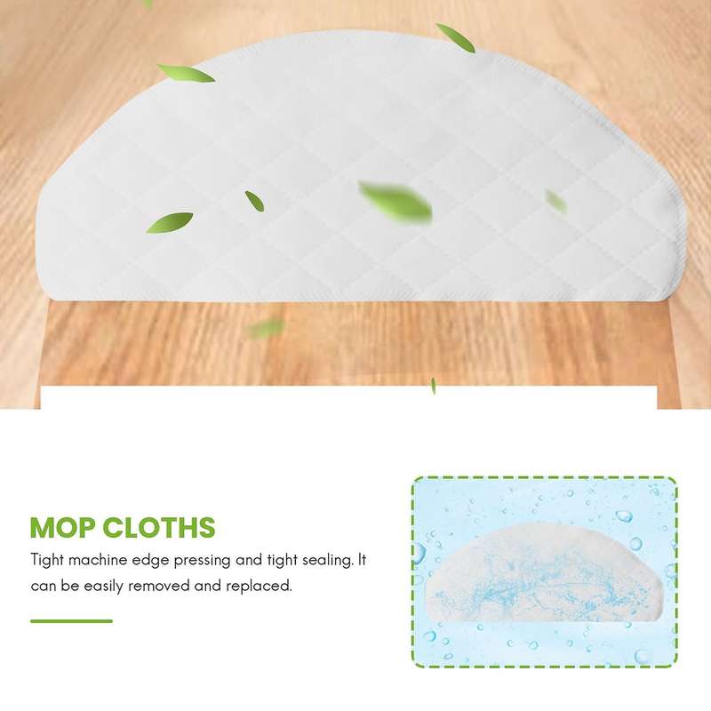 40Pcs Disposable Rags Compatible Ecovacs Deebot Ozmo T8 Vacuum Cleaner Mop