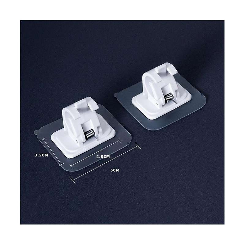 40pcs Curtain Rods No Drill Curtain Rod Brackets Hooks Nail Free Adjustable Stick On Curtain Rod Tra