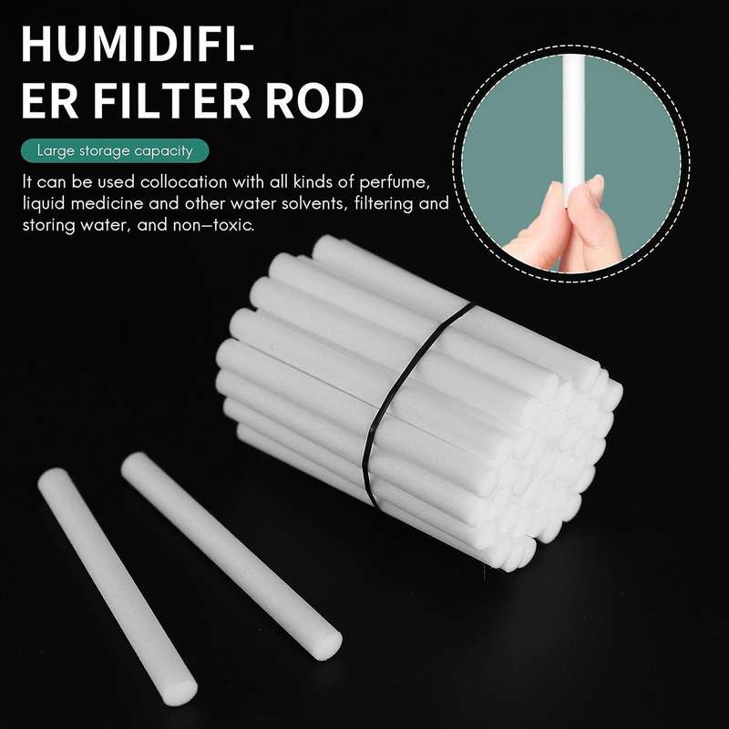 40Pcs Cotton Swab Filters Refill Sticks Compatible USB Powered Humidifiers