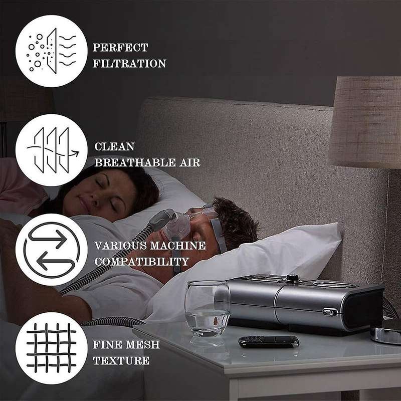 40pcs Cpap Hepa Air Filter,disposable Replacement Ventilator Filters Cpap Mask Wipes For