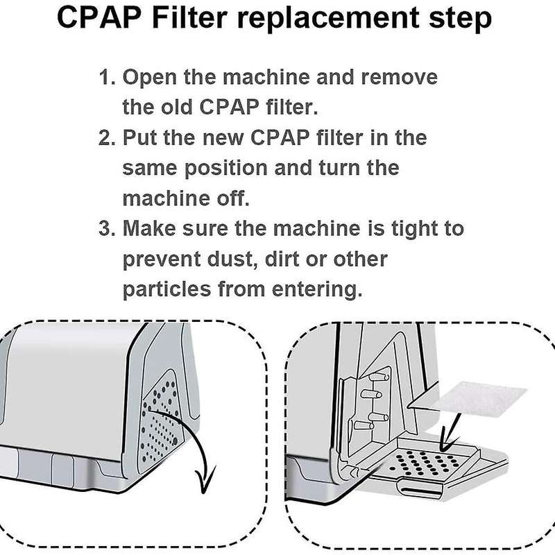 40pcs Cpap Hepa Air Filter,disposable Replacement Ventilator Filters Cpap Mask Wipes For