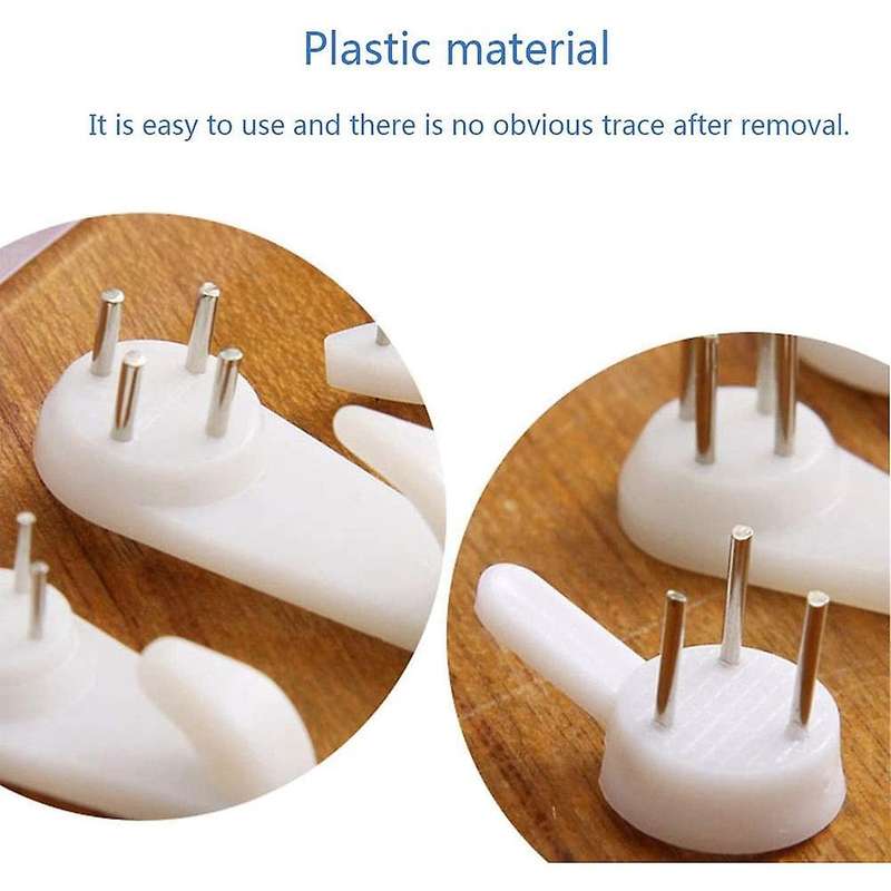 40Pcs Invisible Nail Screws Wall Hooks Picture Hangers Traceless Photo Hook Multi Function Picture P
