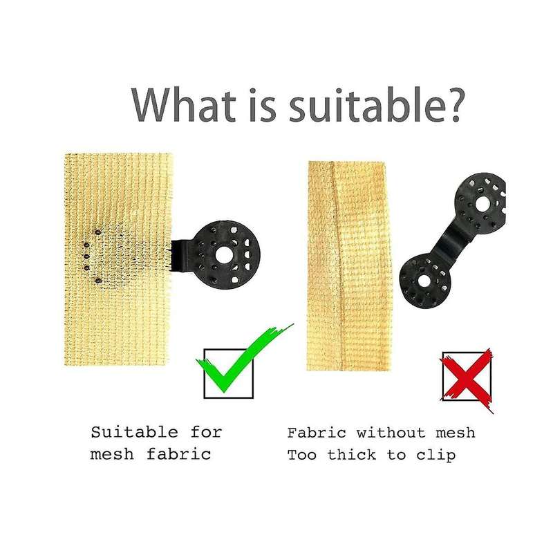 40pcs Outdoor Camping Sun Clip Greenhouse Shade Cloth Fix Clamp Plastic Fence Netting Hook Garden T