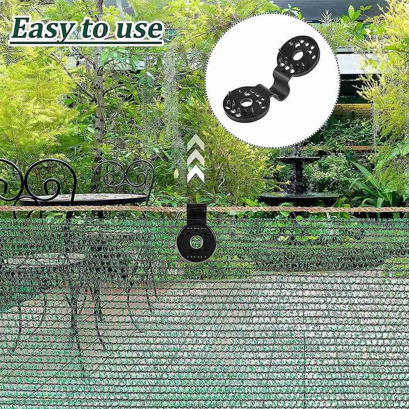 40pcs Outdoor Camping Sun Clip Greenhouse Shade Cloth Fix Clamp Plastic Fence Netting Hook Garden T