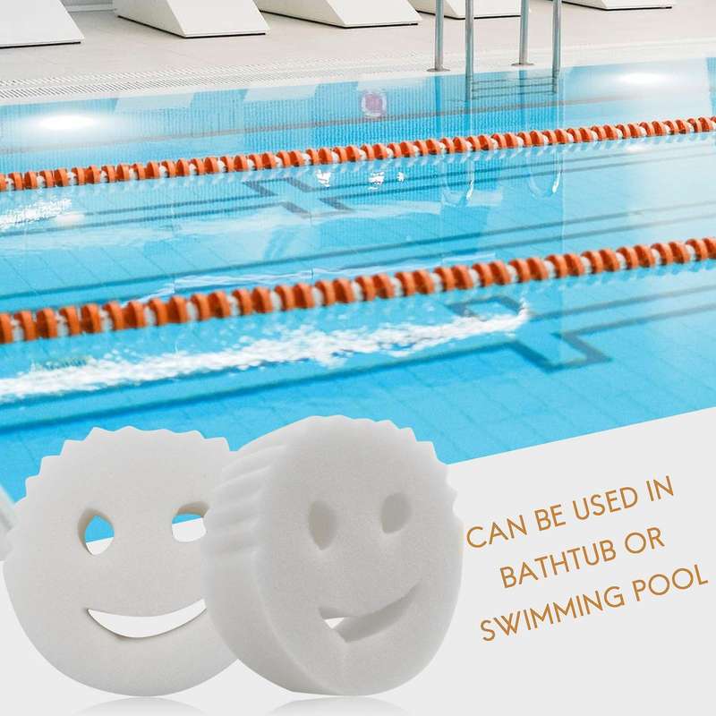40pcs Oil Absorbing Sponge Swimming Pool Hot Tub and Round Face Absorb Sludge Dirt and Scum Mainten