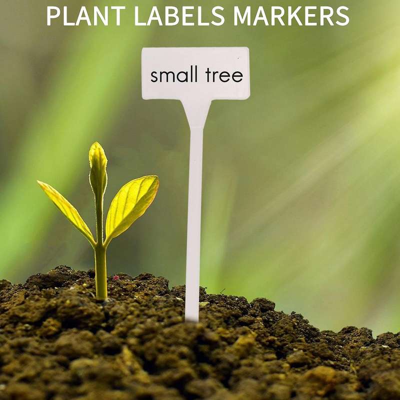 40Pcs Outdoor Plant Label,Waterproof Plastic Plant T-Type Tags, Durable Nursery Garden Markers,Perfe