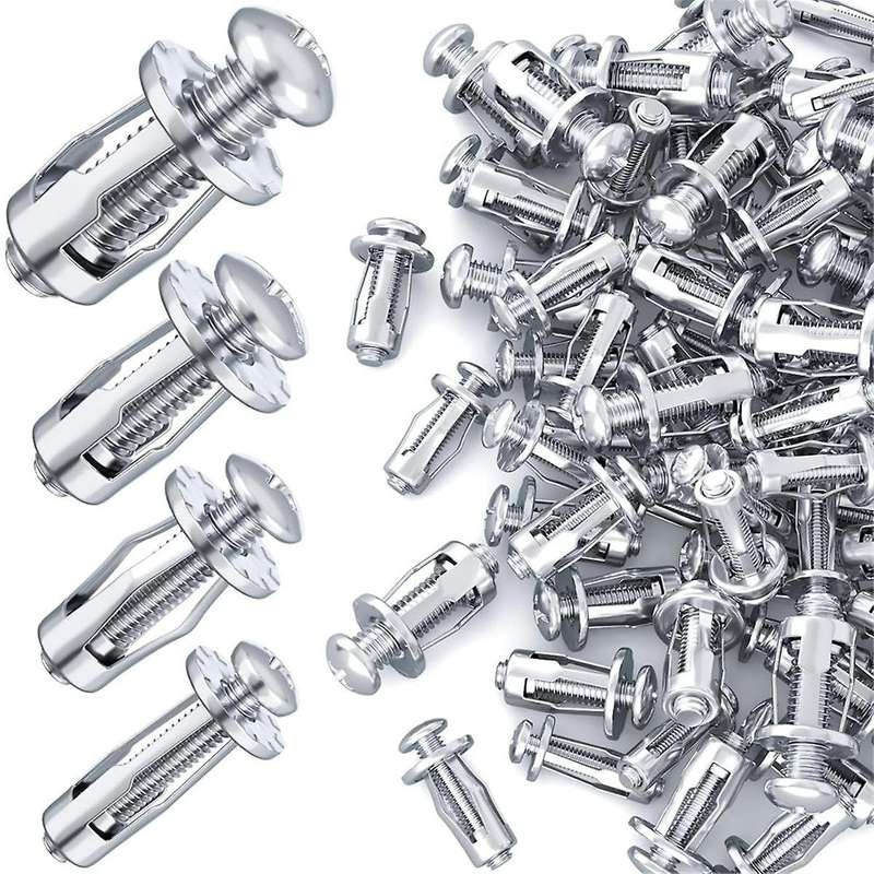 40pcs M 4 M5 M6 M8 Petal Nuts,Expansion Screw Jack Nut,for Hollow Wall Iron Plastic PolywoodPressboa