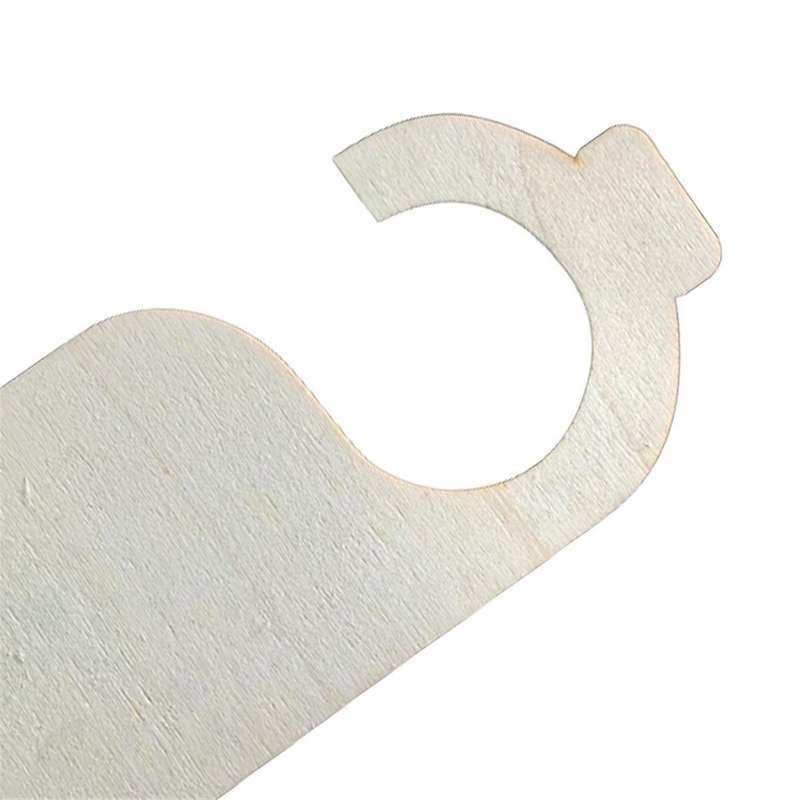 40PCS Unfinished Wood Door Sign Blank Wooden Hanger Plaque DIY Craft Project Message Notes Memo Boar