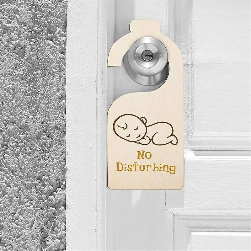 40PCS Unfinished Wood Door Sign Blank Wooden Hanger Plaque DIY Craft Project Message Notes Memo Boar