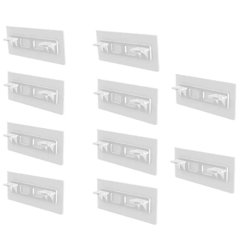 40PCS Shelf Support Adhesive Pegs Closet Partition Bracket for Kitchen Bedroom Cabinet Support Clip
