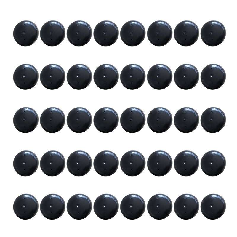 40PCS Wrought Iron Patio Furniture Glides 1 1/2 Round Outdoor Chair Leg Protection Cover Floor Prot