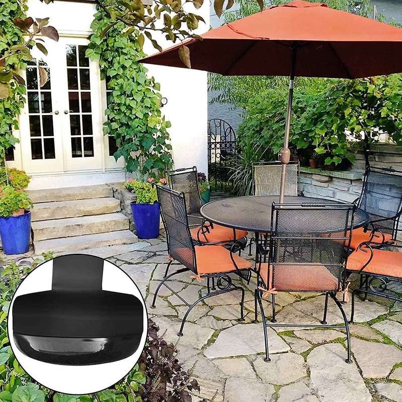 40PCS Wrought Iron Patio Furniture Glides 1 1/2 Round Outdoor Chair Leg Protection Cover Floor Prot